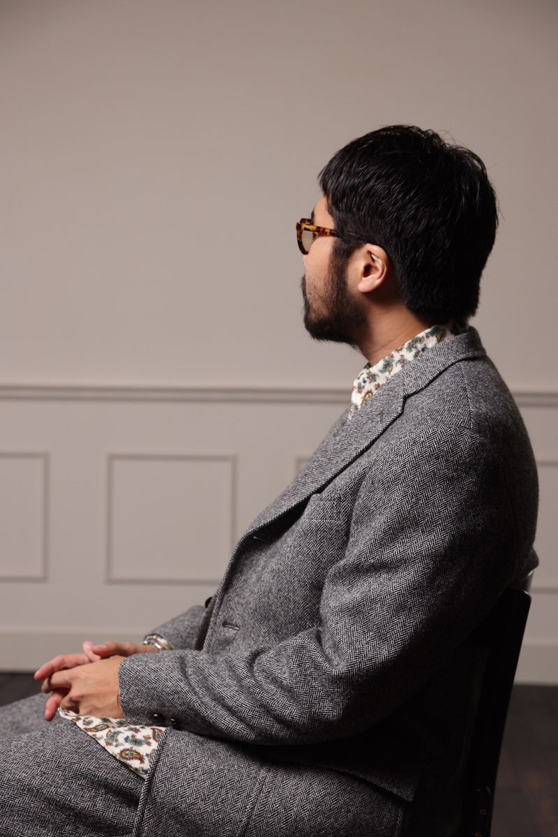 Herringbone Tweed Jacket