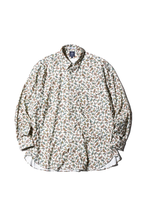 BAGGY FIT REGULAR COLLAR SHIRTS (PAISLEY)