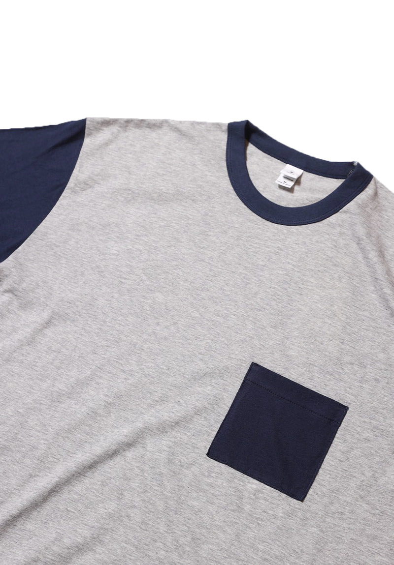 SOFT HEATHER CREW NECK POCKET S/S TEE