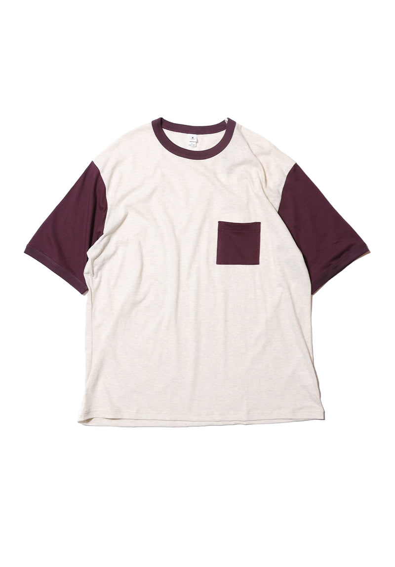 SOFT HEATHER CREW NECK POCKET S/S TEE
