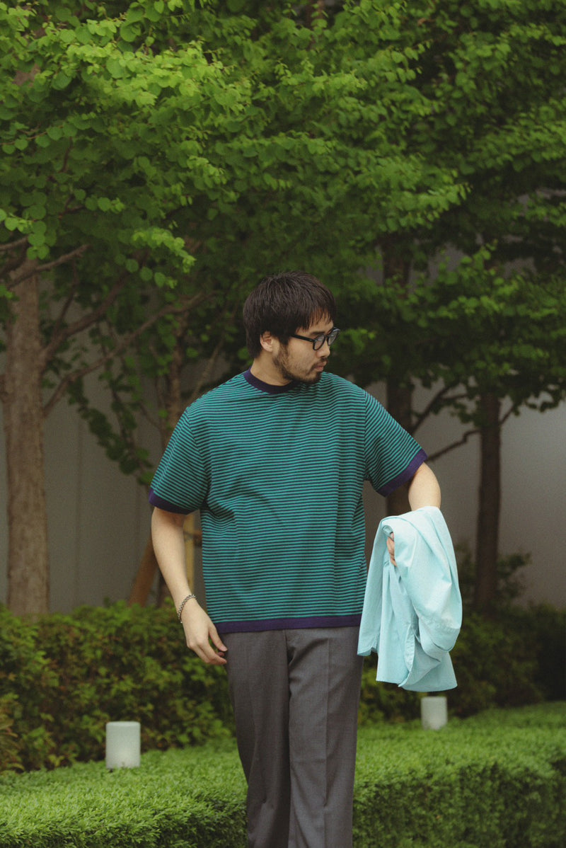 LIGHT WAVE COTTON KNIT PULLOVER for J.PRESS & SON'S
