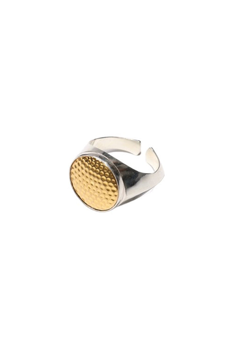GOLD BUTTON RING