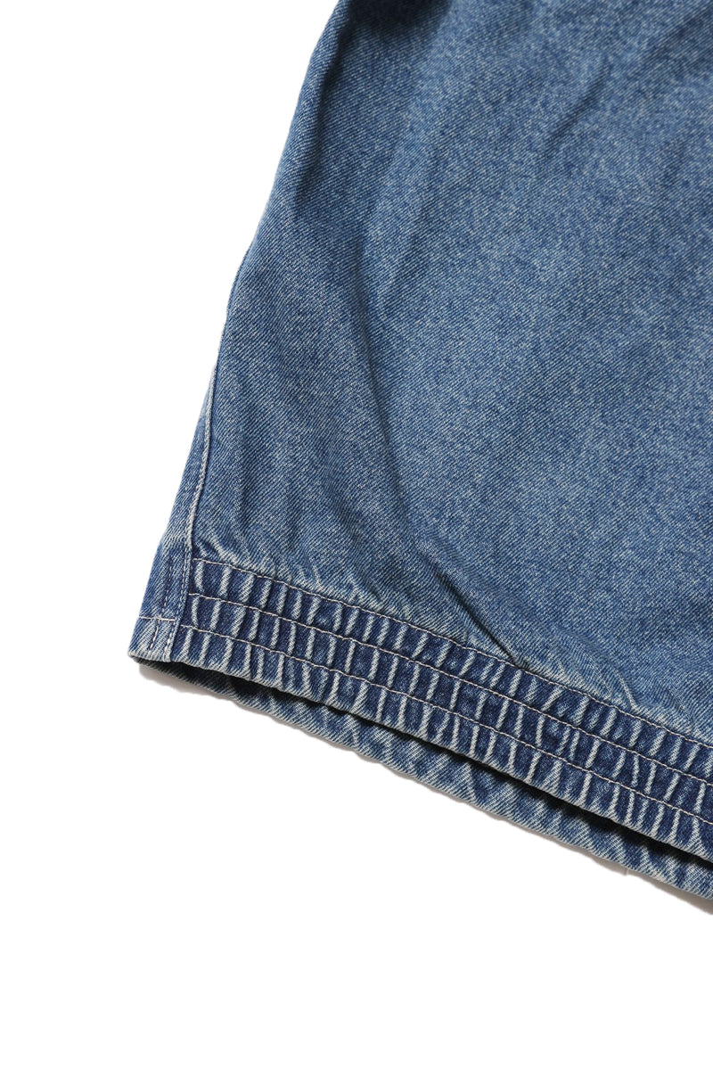DENIM SWING TOP (Faded indigo)