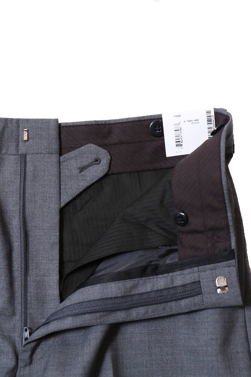 WOOL PIPED STEM SLACKS MADE IN USA