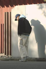 WIDE DENIM PAINTER PANTS