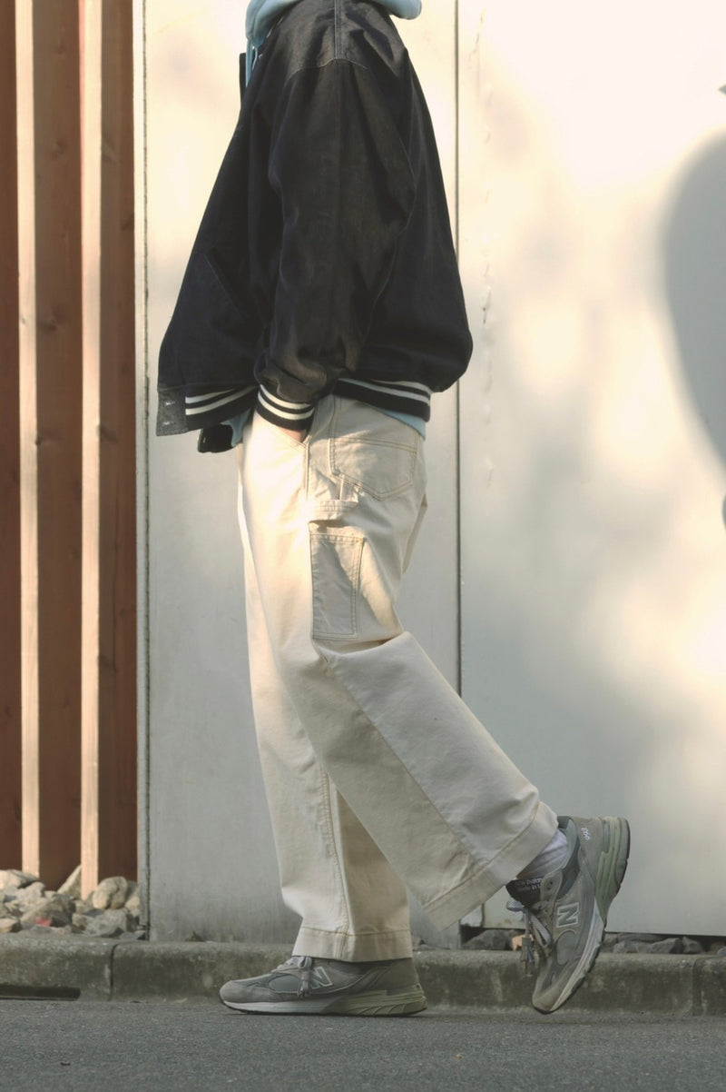 WIDE DENIM PAINTER PANTS
