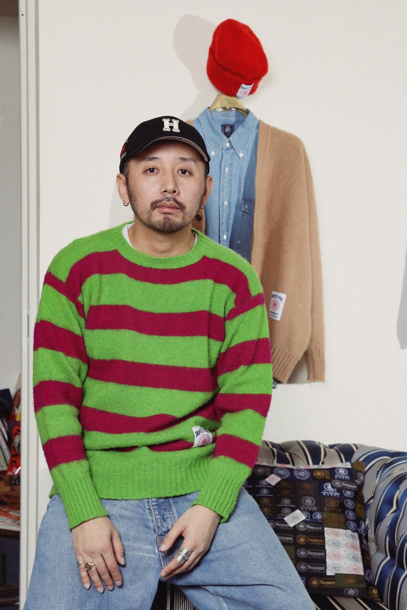 Shaggy Dog Stripe Sweater